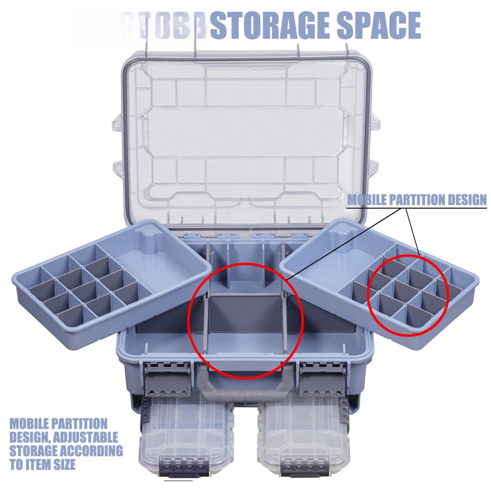 Tackle Box - 1pc à prova dwaterproof água dupla