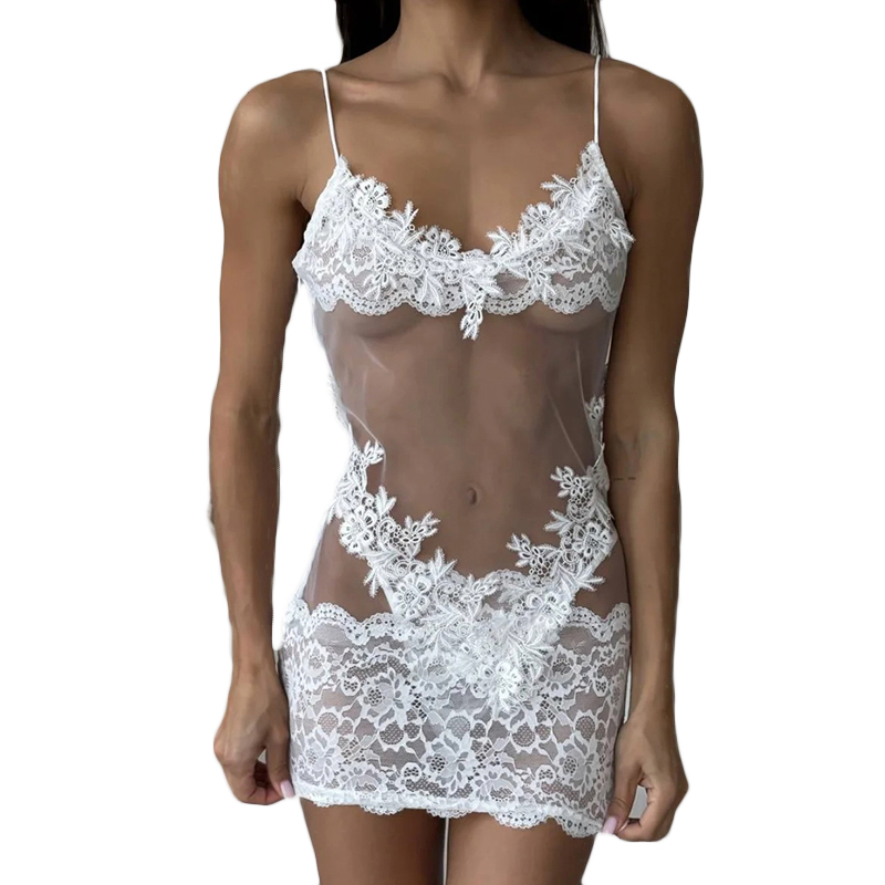 Waders - Camisola Sexy de Renda para Mulheres,