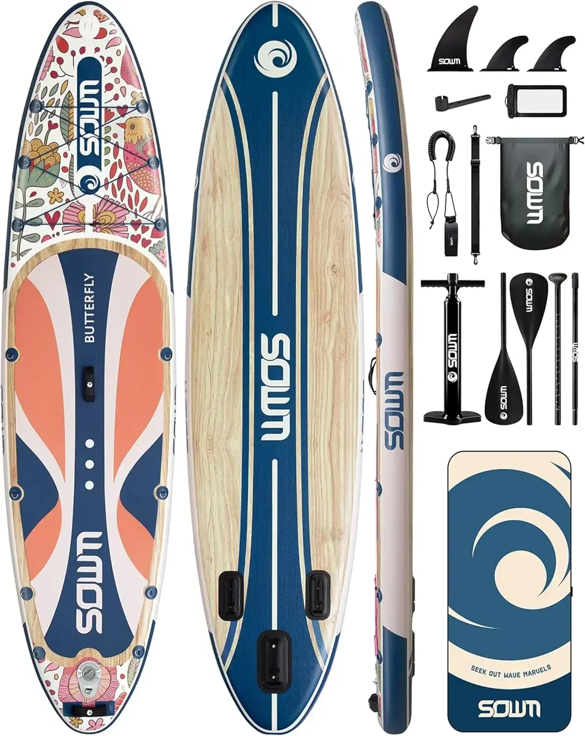Fishing Backpack - Prancha de stand-up paddle insuflável de