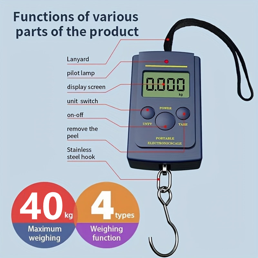40kg multifuncional mini eletr - Fishing Equipment Basics avaliação e preço