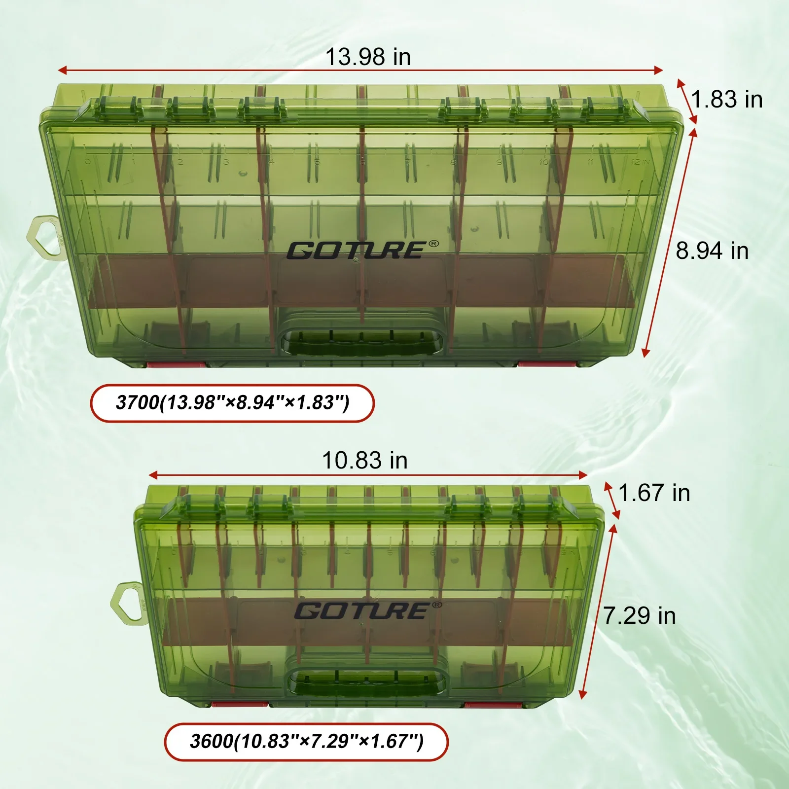 Goture 3600/3700 série caixa o - Saltwater Fishing Hook avaliação e preço