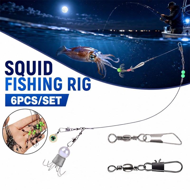 6 peças de equipamento de pesc - Saltwater Fishing Hook avaliação e preço