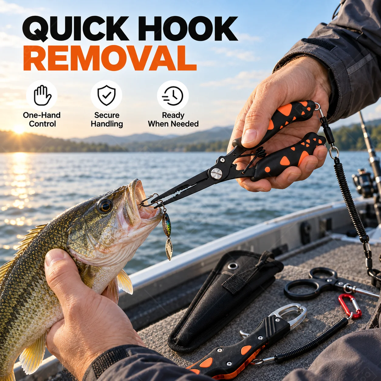Alicate de pesca em aço inoxid - Saltwater Fishing Hook avaliação e preço