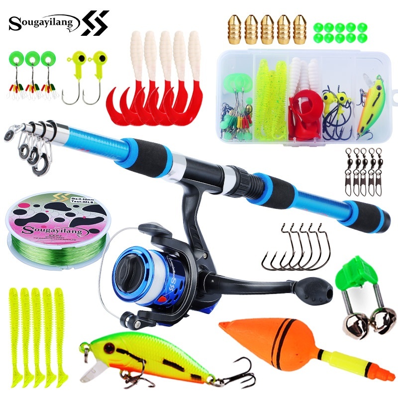Sougayilang conjunto de vara d - Saltwater Fishing Hook avaliação e preço
